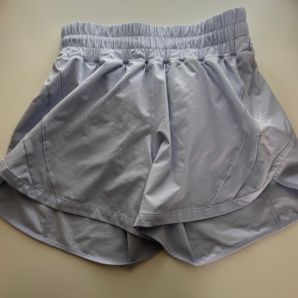 LULULEMON Track That High-Rise Lined Short Purple
